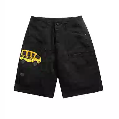 BABUGGE Loose Fit Rolled Hem Shorts