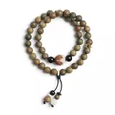 木盛缘 【福运招财  生肖守护】高油密老料八大守护神佛珠文玩 绿檀 手串 男女同款情侣款