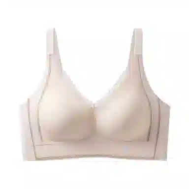 欧迪芬 轻薄透气柔软亲肤上托聚拢防下垂蕾丝花边侧翼加高收副乳清凉感文胸 女款