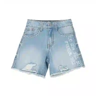 BABUGGE Loose Fit Rolled Hem Shorts