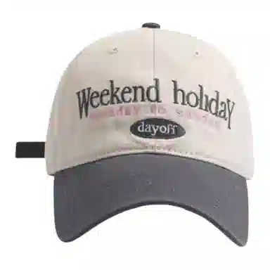 艾佳微 复古拼色韩版显脸小百搭软顶日系大头围宽帽檐 棉 鸭舌帽 男女同款情侣款