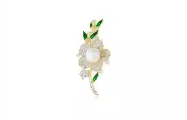 Inkopper Floral Alloy Brooch