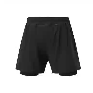 寻星记 美式假两件夏季干透气专业跑步健身四分训练裤运动短裤 男女同款