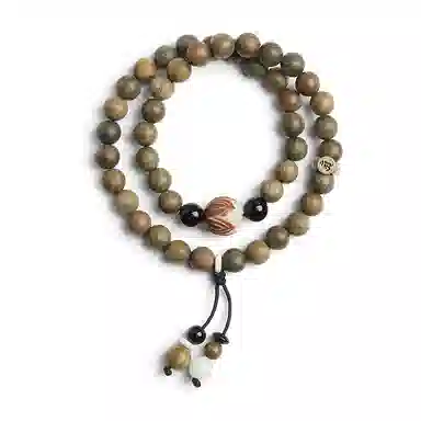 木盛缘 【福运招财  生肖守护】高油密老料八大守护神佛珠文玩 绿檀 手串 男女同款情侣款