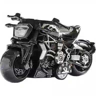 半粒 摩托车合金机车 成品模型