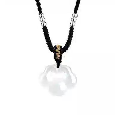 【凉玉消暑|冰透】中国 银世城 吉祥富贵祥云锁 新中式显白转运招财纳福平安喜乐 简约轻奢时尚百搭高级感#好运 玉髓 吊坠 男女同款情侣款