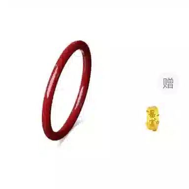 百利金 扭转乾坤 国潮新中式诸事顺利招财转运复古大气简约精致创意设计感 黄金手链 再造辰砂朱砂 玉石手串 男女同款情侣款