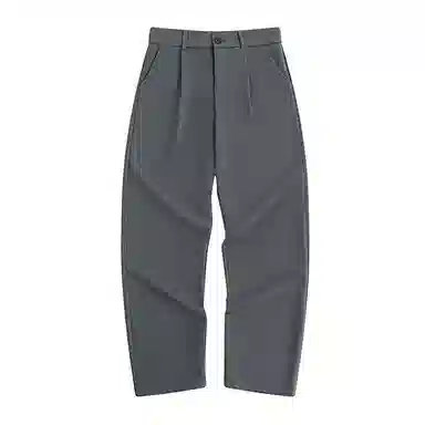 顶峰保罗 基础款直筒百搭高街宽松垂感休闲西装裤 男女同款