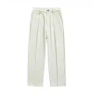 顶峰保罗 纯色垂感薄款舒适直筒休闲裤 男女同款