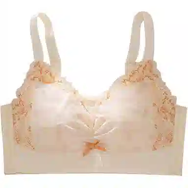 欧迪芬 轻薄透气上托聚拢防下垂收副乳花卉蕾丝软支撑清凉感文胸 女款