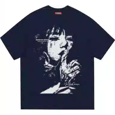 REXSHION Graffiti Print T-Shirt