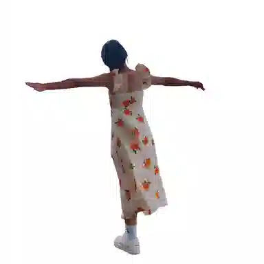 邓大喵 度假风小飞袖飞飞袖宽肩带气质甜美舒适短袖连衣裙 女款