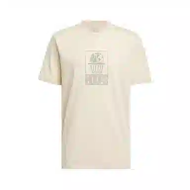 adidas HOOPS T-Shirt Beige