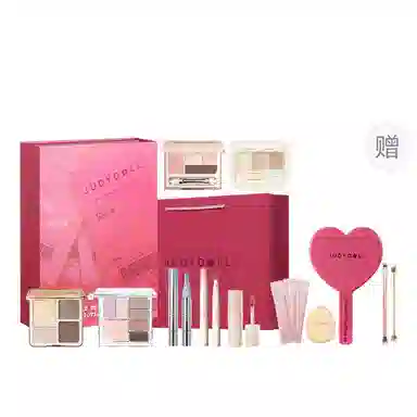 橘朵 心动印记定制礼盒彩妆套装 易上色自然持久磨皮不晕染不脱妆清透气色 高光修容眼影盘卧蚕盘腮红唇釉