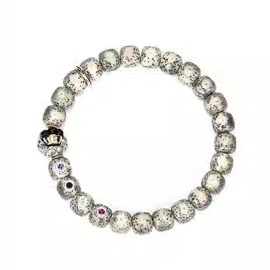 钰澜文玩 抓宝珠搭配款海南毛感料 星月菩提 手串 男女同款情侣款