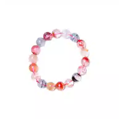 梨云暮雪 多宝彩虹款    能量净化磁场 招财聚气时来运转新中式国潮小众轻奢气质百搭天然 多色水晶 手串 男女同款情侣款