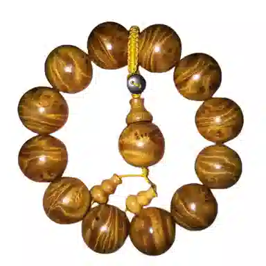 吉千年 新中式复古潮流风 好运 平安顺遂 招财进宝 楠木 手串 男女同款情侣款