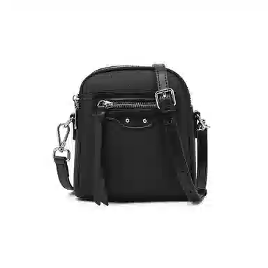 老人头 小众复古通勤简约时尚百搭 牛皮革 单肩斜挎包 女款 米白色/黑色/灰色