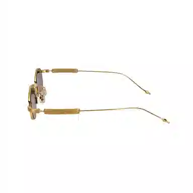 Gentle Monster Irregular Sunglasses Gold