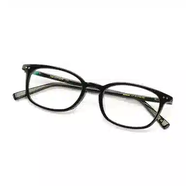 【可配度数】 青雉作 日式通勤矮方框眼镜高度近视镜框 大脸窄框弹簧铰链不夹头轻量化 板材 长方形 光学镜架 男女同款情侣款 玳瑁色 黑色