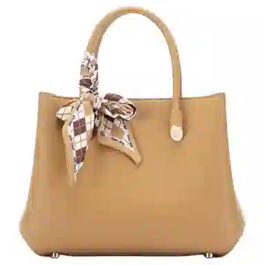 红蜻蜓 纯色都市简约 牛剖层革 手提包 女款 多色