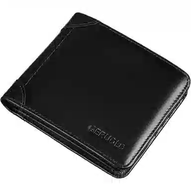 歌若拉 真皮短款皮夹子软皮实用多卡位银行卡横款 头层牛皮 钱包 男款 多色