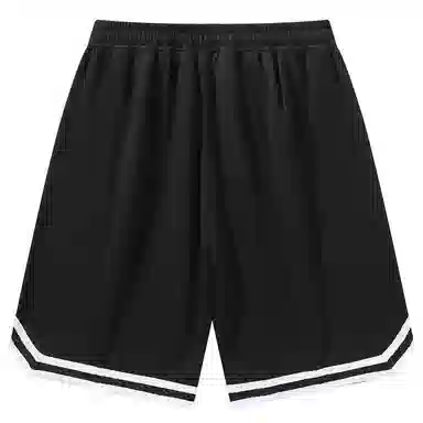 加菲猫家族 美式简约字母设计卡通动漫加菲猫图案印花宽松舒适透气松紧系带户外运动跑步篮球日常通勤百搭五分休闲短裤 男女同款