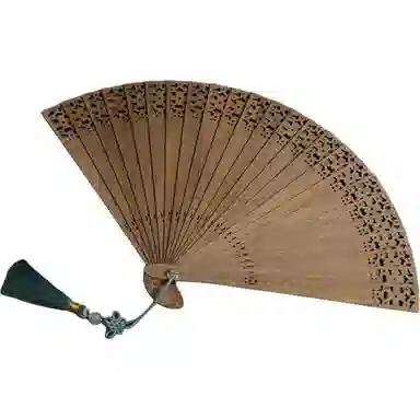 得笙陌 小雏菊（苏扇）国风#新中式复古手持扇 楠木 扇子 男女同款情侣款