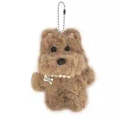 零界 可爱潦草绒绒小狗公仔萌萌百搭书包挂饰 毛绒 挂件 男女同款情侣款