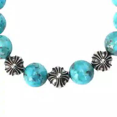 Chrome Hearts 12mm Turquoise Bracelet