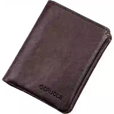 歌若拉 可放驾驶证多卡位 植鞣头层牛皮 钱包 男款 经典黑/咖啡色