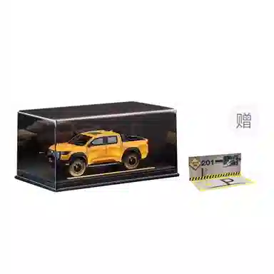 欧洛伊 长城炮 大力仑皮卡 大号仿真合金汽车越野车 声光回力 桌面装饰收藏摆件 灯光氛围展示盒 成品模型