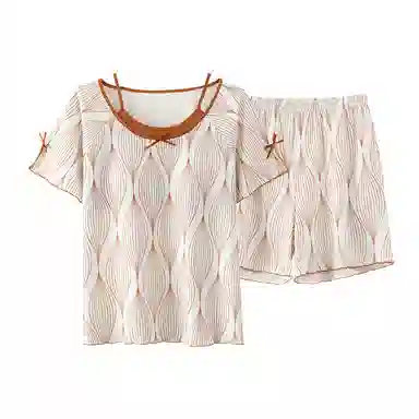 好福份 带胸垫可爱柔软家居服睡衣套装 女款