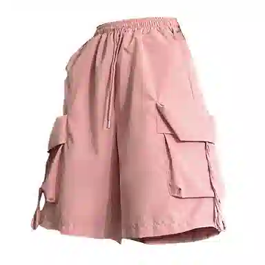 木清清 外穿阔腿休闲显瘦速干工装裤五分运动短裤 女款