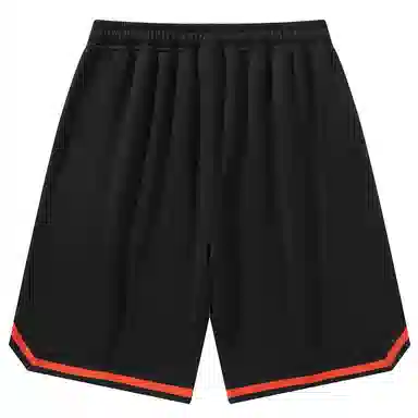 加菲猫家族 美式简约字母设计卡通动漫加菲猫图案印花宽松舒适透气松紧系带户外运动跑步篮球日常通勤百搭五分休闲短裤 男女同款