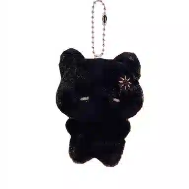 【会吱吱叫的猫咪】 千桐 可爱猫猫玩偶绒绒煤球萌萌少女心百搭钥匙包包挂饰 毛绒 挂件 男女同款情侣款