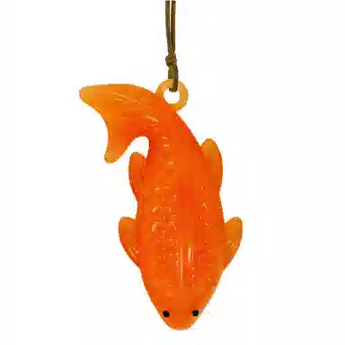 千桐 锦鲤变身 有紫外线就变色 卡通治愈 创意手机绳包包 行李箱 亚克力 挂件 男女同款情侣款