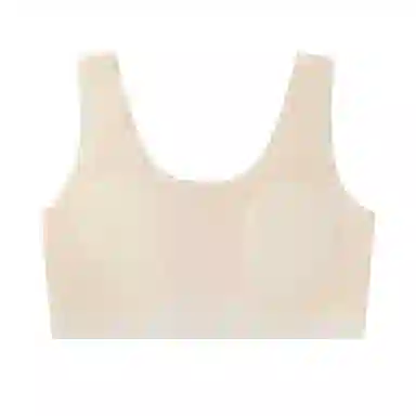 欧迪芬 冰丝轻薄透气柔软无痕高弹力不束缚青春期运动舒适透气背心式文胸 女款