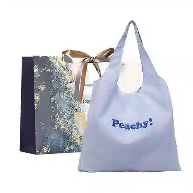 伊曼家 韩系条纹字母简约百搭印花 布 单肩包 女款 黄色/蓝色/粉色