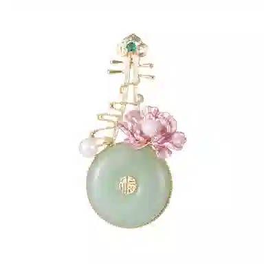 山一丸 时尚衣服配饰气质花朵精致胸花丝巾扣女含苞待放红色玫瑰花 环保铜电镀 胸针 女款