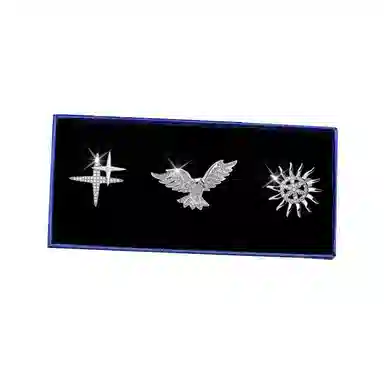 缔晶 精致轻奢时尚套装 气质百搭外套上衣配饰 合金 胸针 男款