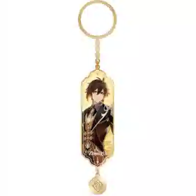 原神 温迪 达达利亚 角色立绘系列金属滴胶 谷圈挂件