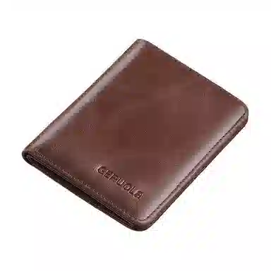 歌若拉 超薄简约短款防盗刷 头层牛皮 钱包 男款 多色