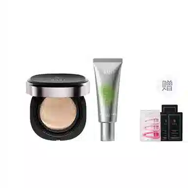 芭集 蝴蝶结彩妆套装气垫粉饼散粉遮瑕两件套三件套 不卡粉不脱妆亮泽修饰肤色持久服帖雾面