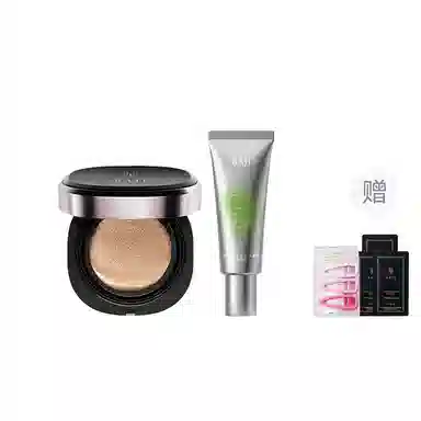 芭集 蝴蝶结彩妆套装气垫粉饼散粉遮瑕两件套三件套 不卡粉不脱妆亮泽修饰肤色持久服帖雾面