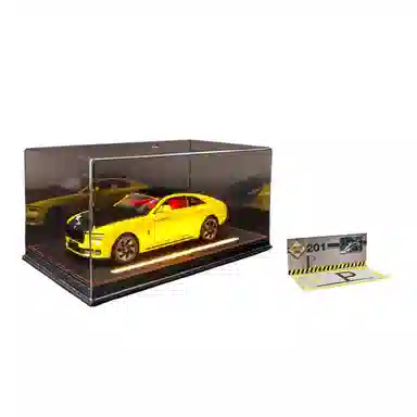 欧洛伊 劳斯莱斯 闪灵 大号汽车轿车 多处可开带声光回力灯光氛围展示盒 成品模型