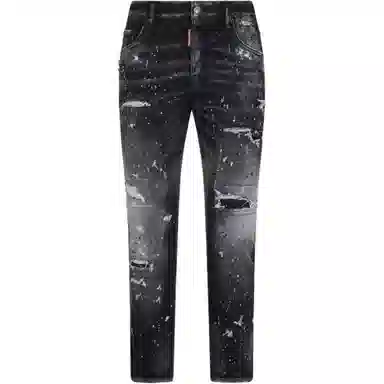 DSQUARED2 SS24 Distressed Jeans Black