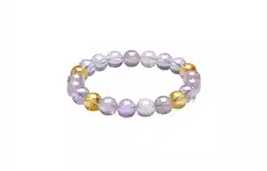 【紫气东来】 周六福 前程似锦事业顺利学业进步能量满满#好运处理 黄水晶 手串招财纳福 女款