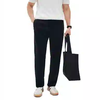 丹宁哲学 直筒纯色拉链休闲裤 男款