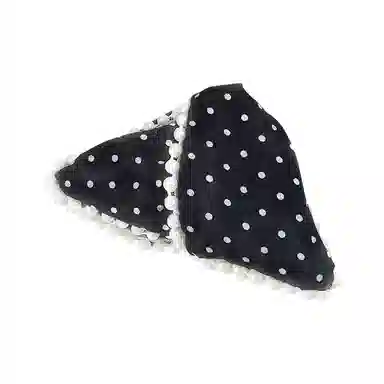 蒙妮 轻奢时尚珍珠波点三角抓夹 亚克力/布艺 发夹 女款